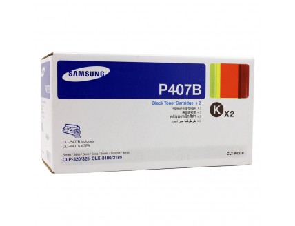 Картридж Samsung CLP-320/320n/325/CLX-3185/3185n (O) CLT-P407B, BK, 2*1,5K , двойная уп