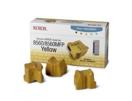 Картридж Xerox Phaser 8560 желтый (твердые чернила 3 брикета 3000стр) 108R00766 (о)