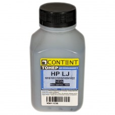 Тонер Content для HP LJ 1010/1012/1015/1020/1022, Bk, 100 г, банка