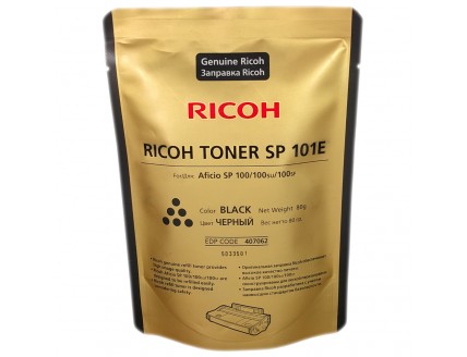 Тонер для заправки Ricoh Aficio SP100/SP100SU/SP100SF/SP 111/111SU/111SF (пакет 80г) (О) 407062