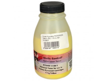 Тонер Kyocera FSC5250DN Yellow (SC) 115 гр./фл.; TK-590Y KYUNIV-115B-Y